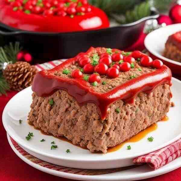 Рождественский мясной рулет без выпечки
